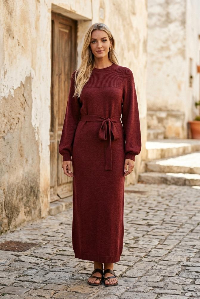 Heidi-Outlet - Miser | Knitted Multi-Colored Dress Women