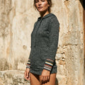 Heidi-Outlet - Timin | Heathered Long-Sleeved Hoodie Women