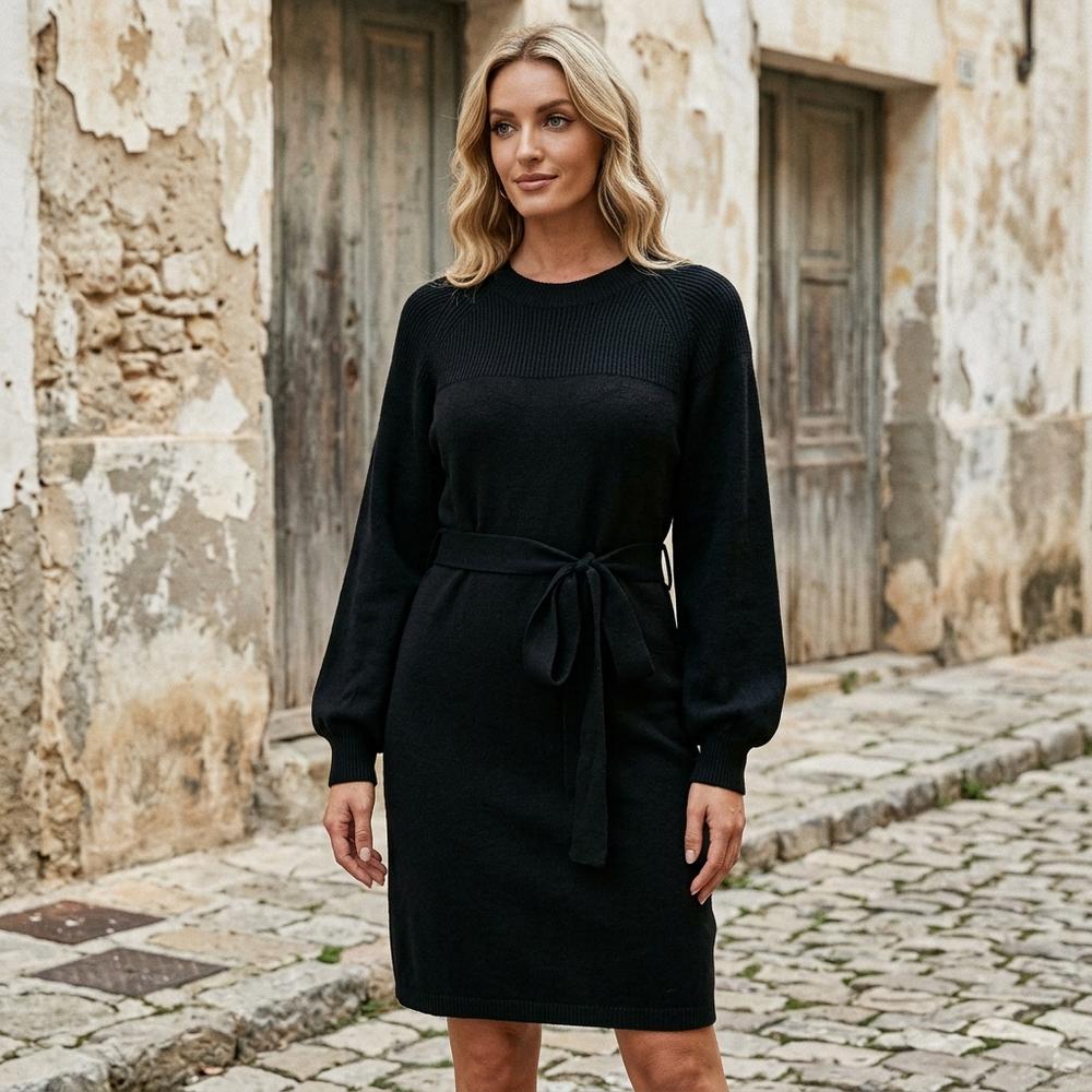 Heidi-Outlet - Miser | Knitted Multi-Colored Dress Women