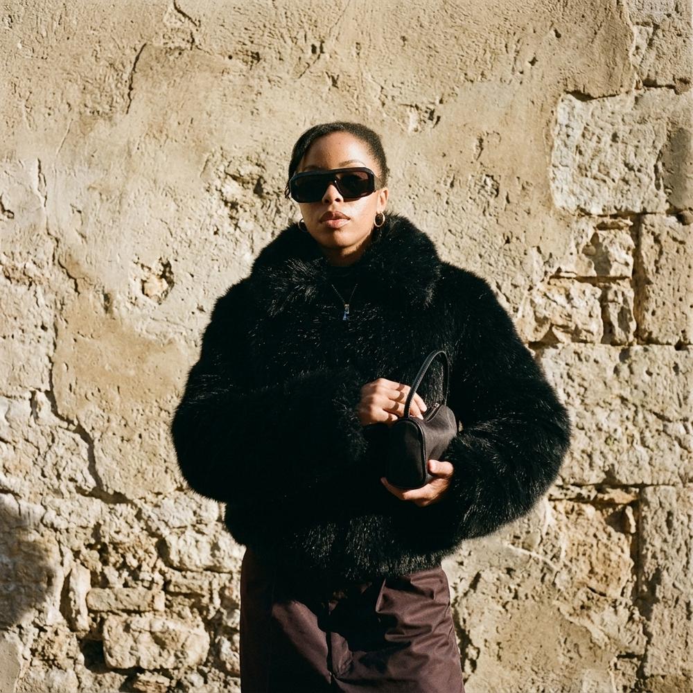 Heidi-Outlet - Niram | Faux-Fur Cropped Jacket Women