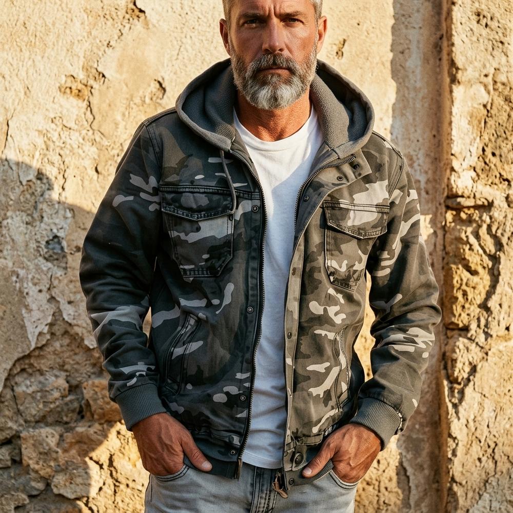 Heidi-Outlet - Ritor | Hooded Camouflage Jacket Men