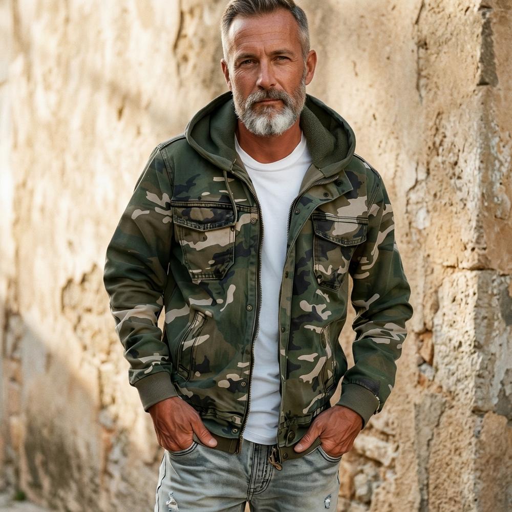 Heidi-Outlet - Ritor | Hooded Camouflage Jacket Men