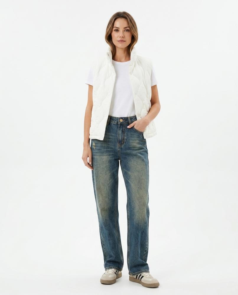 Heidi-Outlet - Catet | Straight-Cut Washed Pants Women