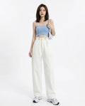 Heidi-Outlet - Nivat | High-Waist Straight-Leg Pants Women