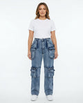 Heidi-Outlet - Tiren | Washed-Out Multi-Pocket Pants Women