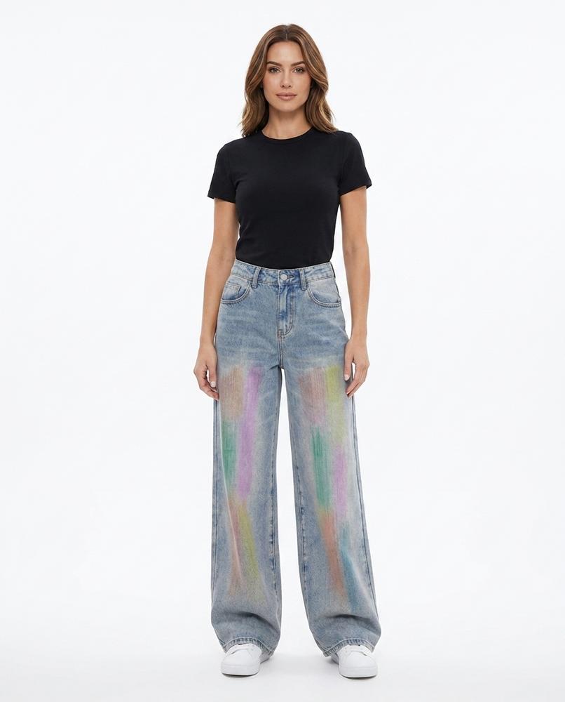 Heidi-Outlet - Luruv | Wide-Leg Multi-Colored Pants Unisex