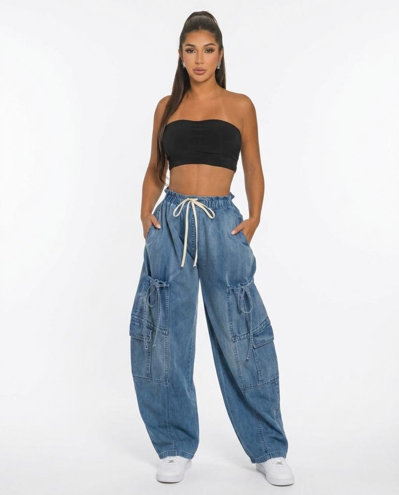 Heidi-Outlet - Kudus | Wide-Leg Cargo Pants Women