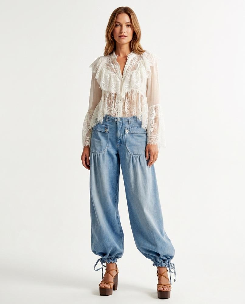 Heidi-Outlet - Cokis | Denim Balloon-Leg Pants Women
