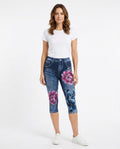Heidi-Outlet - Eakan | Floral-Print Cropped Pants Women