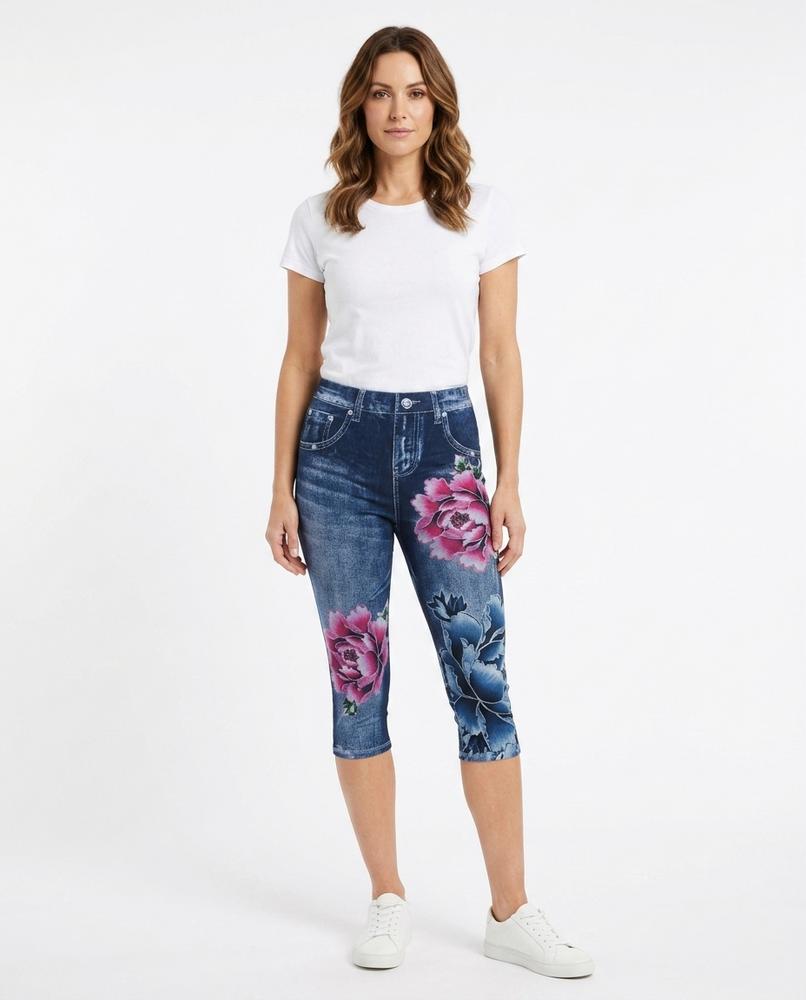 Heidi-Outlet - Eakan | Floral-Print Cropped Pants Women