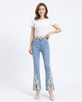 Heidi-Outlet - Rezur | Embellished Flared Pants Women