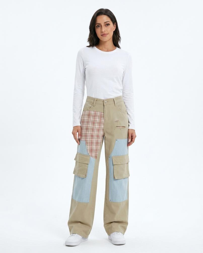 Heidi-Outlet - Vorer | Patchwork Wide-Leg Pants Women