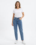Heidi-Outlet - Rawor | High-Waisted Seamed Pants Women