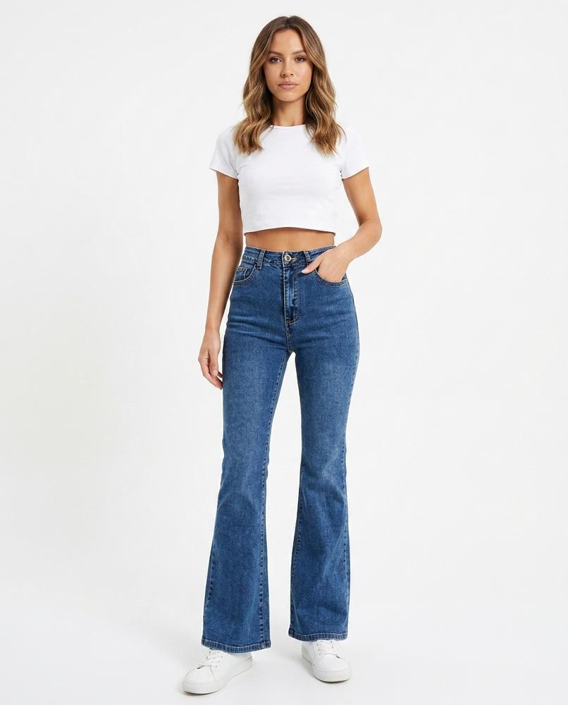 Heidi-Outlet - Yawod | High-Waist Flared Pants Women