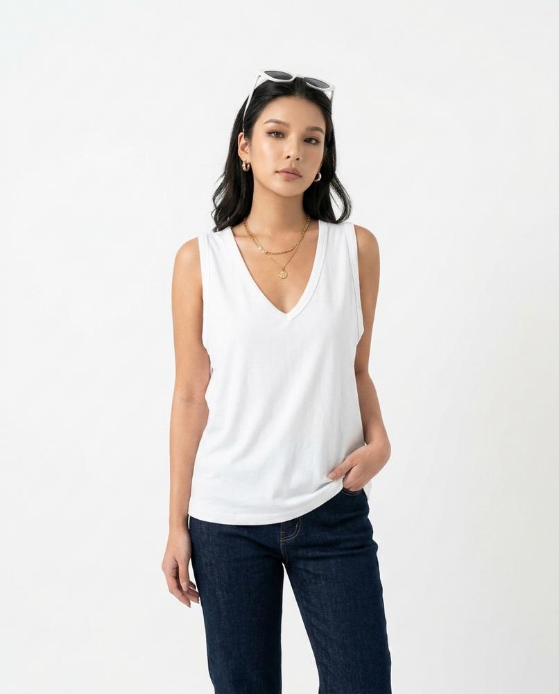 Heidi-Outlet - Ailas | Sleeveless V-Neck Top Women