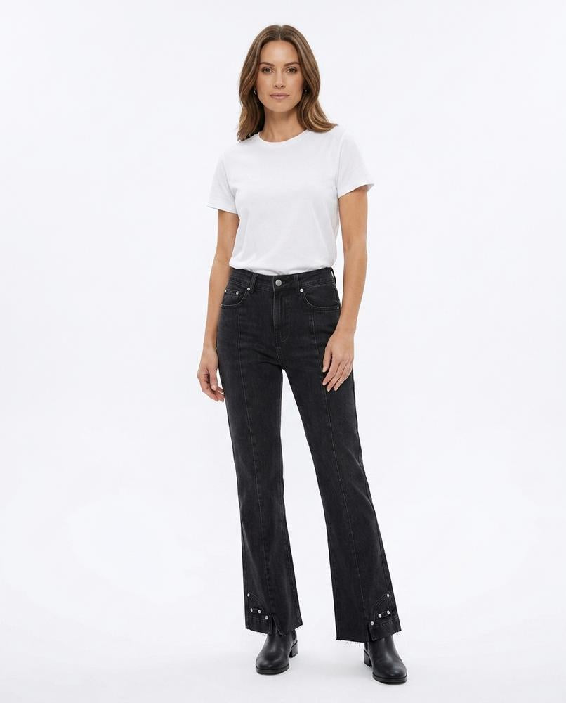 Heidi-Outlet - Vezur | Flared Studded Pants Women