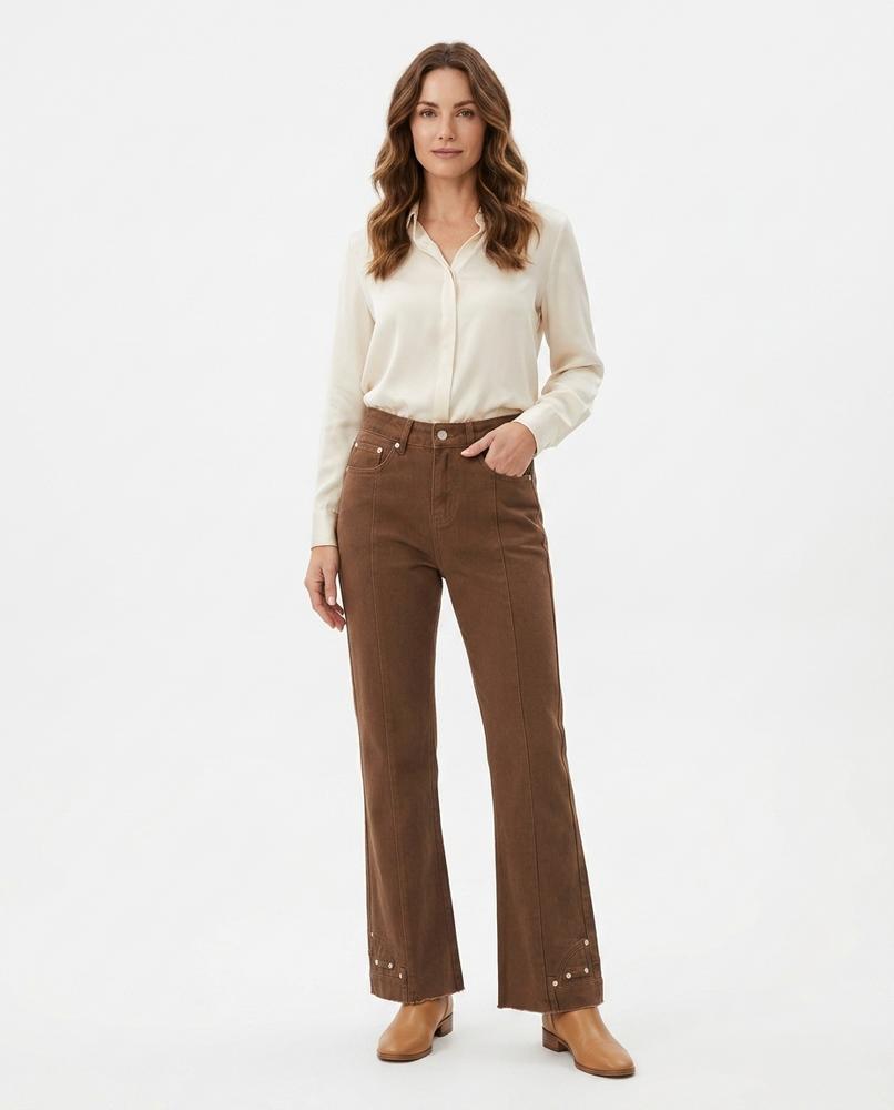 Heidi-Outlet - Vezur | Flared Studded Pants Women