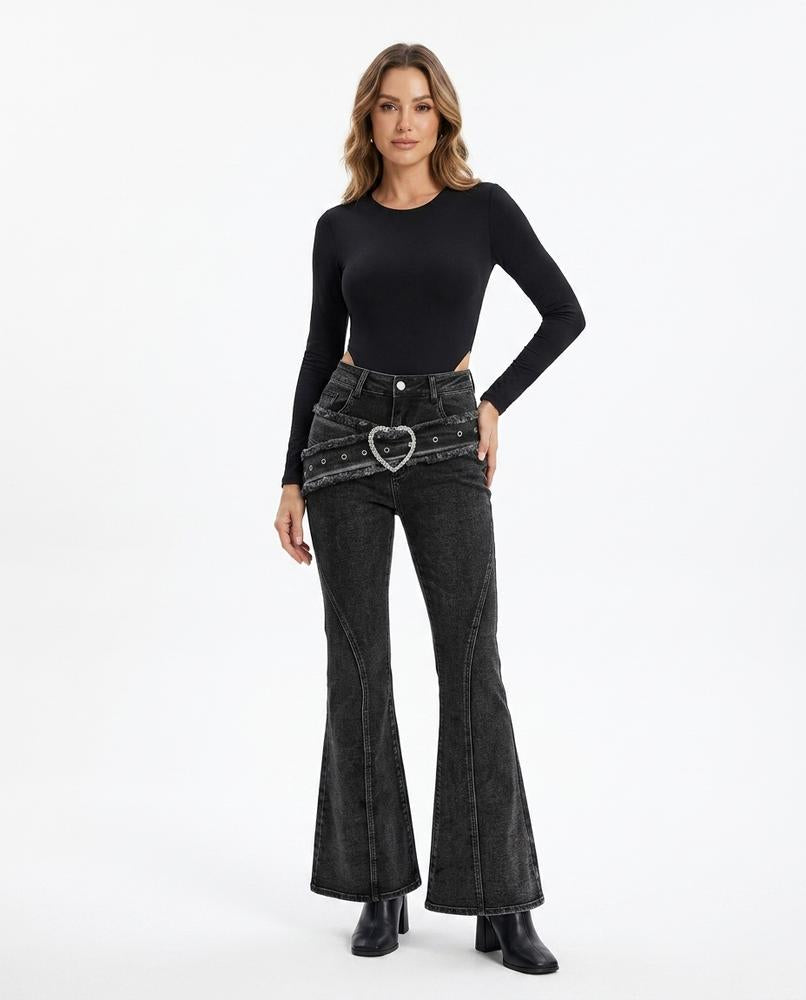 Heidi-Outlet - Aibav | Flared High-Waisted Pants Women