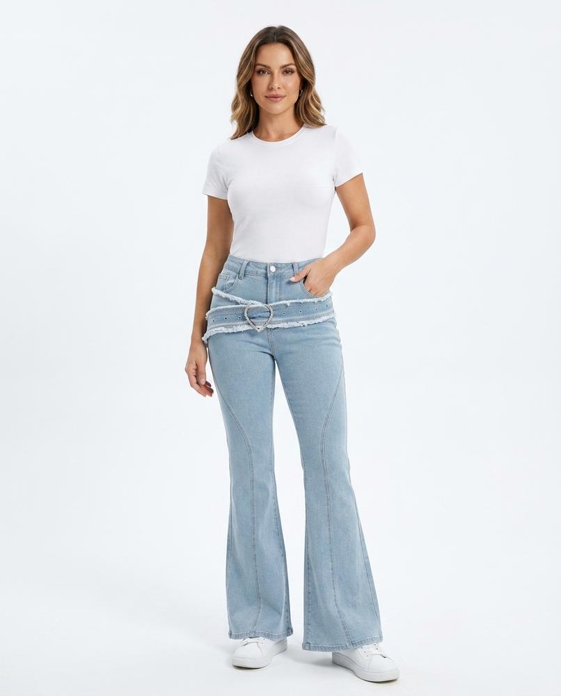 Heidi-Outlet - Aibav | Flared High-Waisted Pants Women