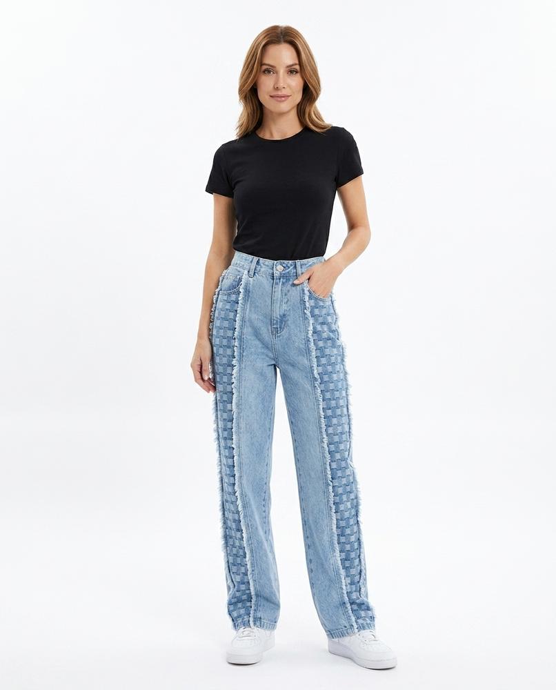 Heidi-Outlet - Dibel | Frayed-Seam Wide-Leg Pants Women