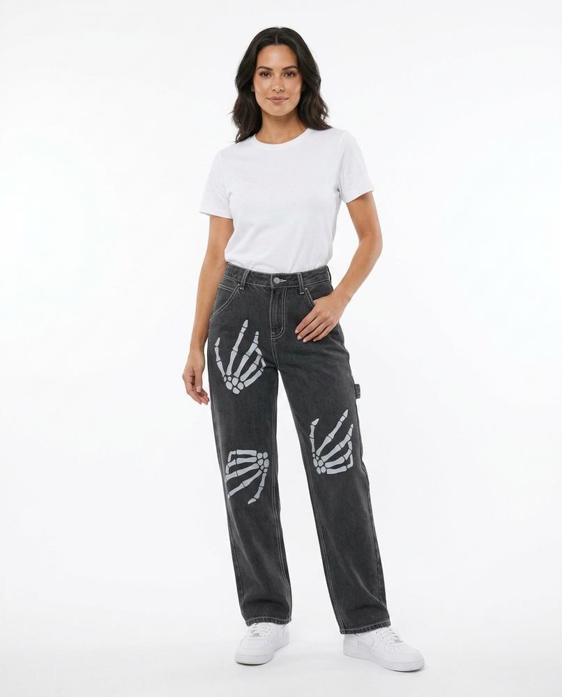 Heidi-Outlet - Degol | Printed High-Waist Pants Unisex