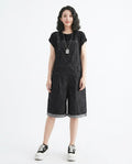 Heidi-Outlet - Rikad | Denim Bib-Front Pants Women