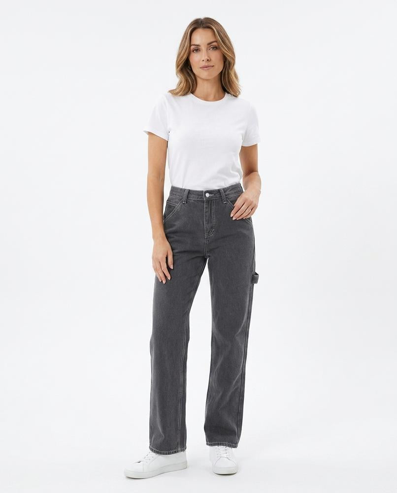 Heidi-Outlet - Cumuk | High-Waist Straight-Leg Pants Women