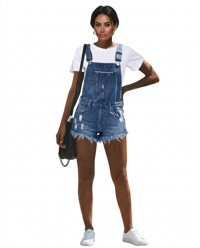 Heidi-Outlet - Zezud | Denim Distressed Mini Dress Women