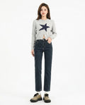 Heidi-Outlet - Sikum | High-Waist Straight-Leg Pants Women