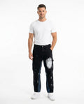 Heidi-Outlet - Zaras | Paint-Splatter Straight-Leg Pants Unisex