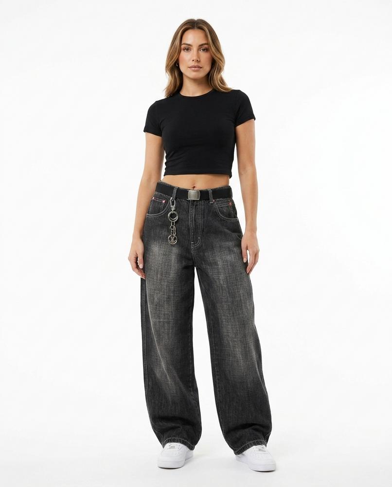 Heidi-Outlet - Tapar | Wide-Leg Washed Pants Unisex