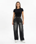 Heidi-Outlet - Suhuk | Wide-Leg Washed-Out Pants Unisex