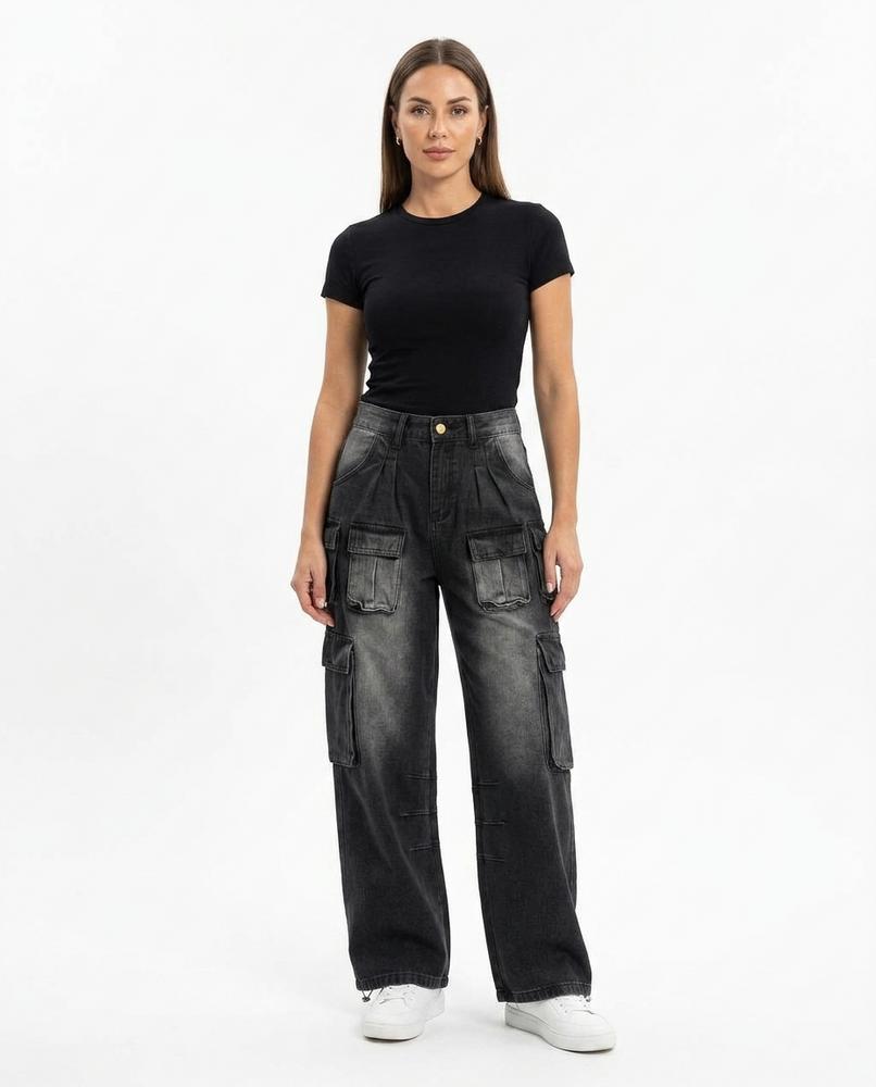 Heidi-Outlet - Suhuk | Wide-Leg Washed-Out Pants Unisex