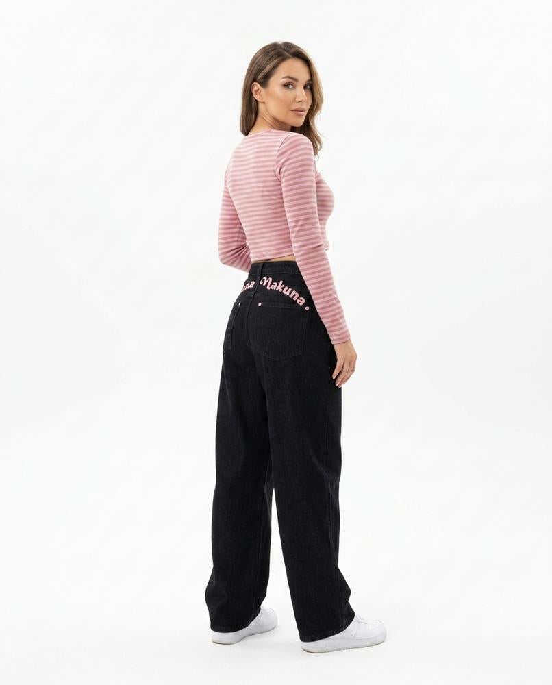 Heidi-Outlet - Toguk | Wide-Leg Embroidered Pants Women