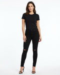 Heidi-Outlet - Aifud | High-Waist Ripped Pants Women