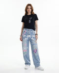 Heidi-Outlet - Kokim | Printed Wide-Leg Pants Unisex