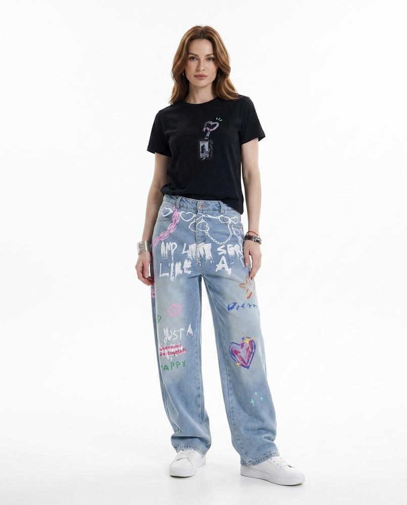 Heidi-Outlet - Kokim | Printed Wide-Leg Pants Unisex