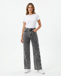 Heidi-Outlet - Kipin | Acid-Washed Wide-Leg Pants Women
