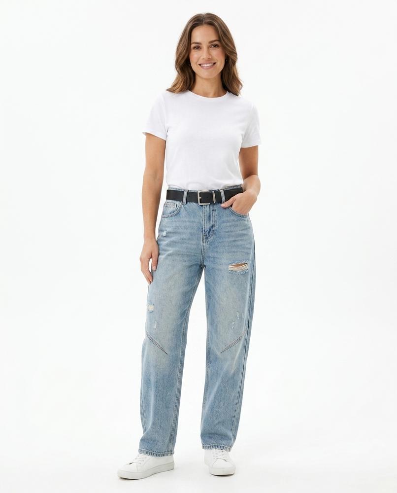 Heidi-Outlet - Mogar | High-Waist Distressed Pants Women
