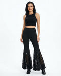 Heidi-Outlet - Liwod | High-Waist Lace-Insert Pants Women