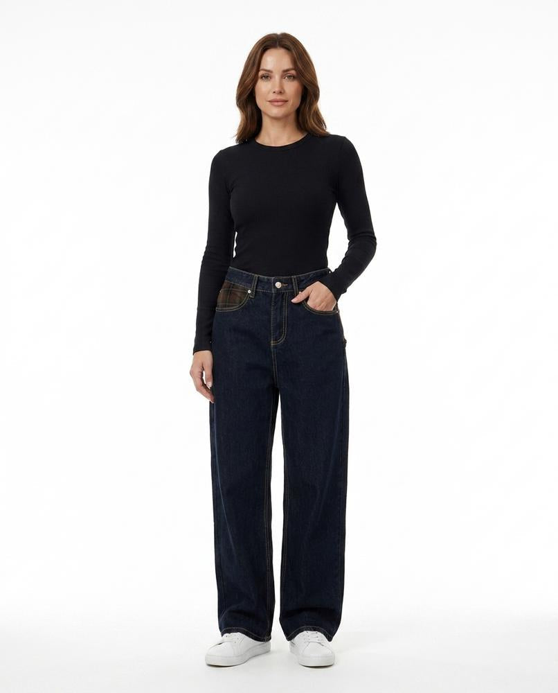 Heidi-Outlet - Yalin | Wide-Leg Denim Pants Women