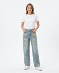 Heidi-Outlet - Covak | Distressed Wide-Leg Pants Women