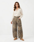 Heidi-Outlet - Yemav | Leopard Print Wide-Leg Pants Women