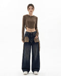 Heidi-Outlet - Cekud | Wide-Leg Frayed Pants Women