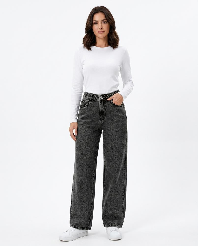 Heidi-Outlet - Eaver | Wide-Leg High-Waist Pants Women