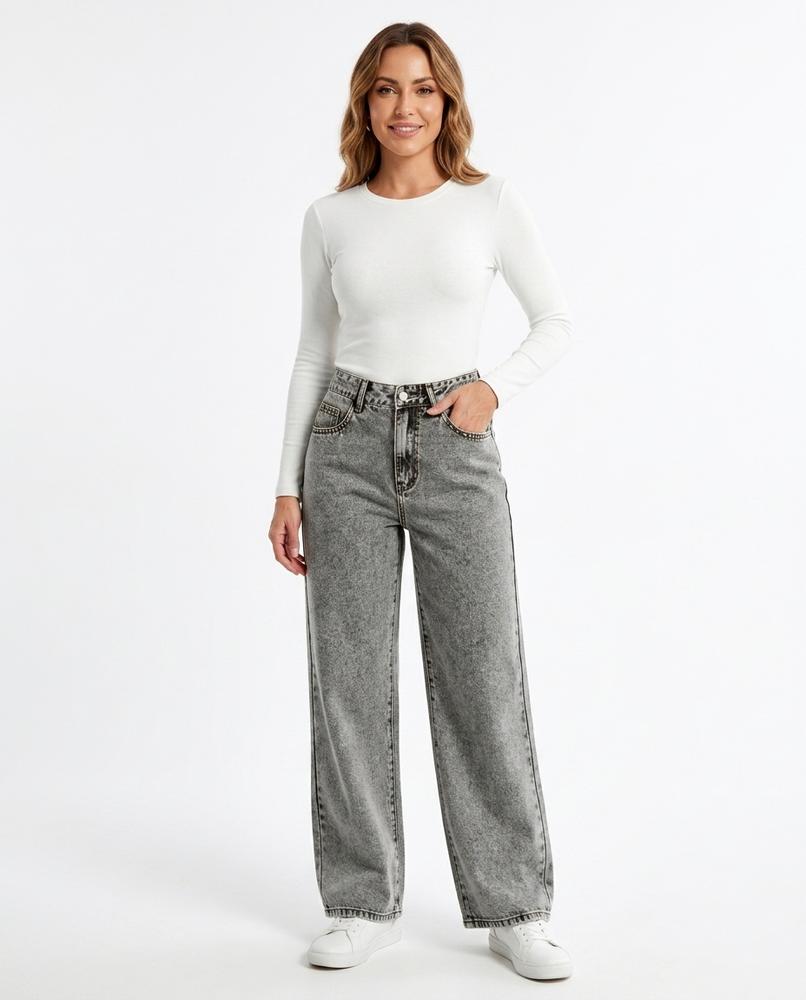 Heidi-Outlet - Eaver | Wide-Leg High-Waist Pants Women