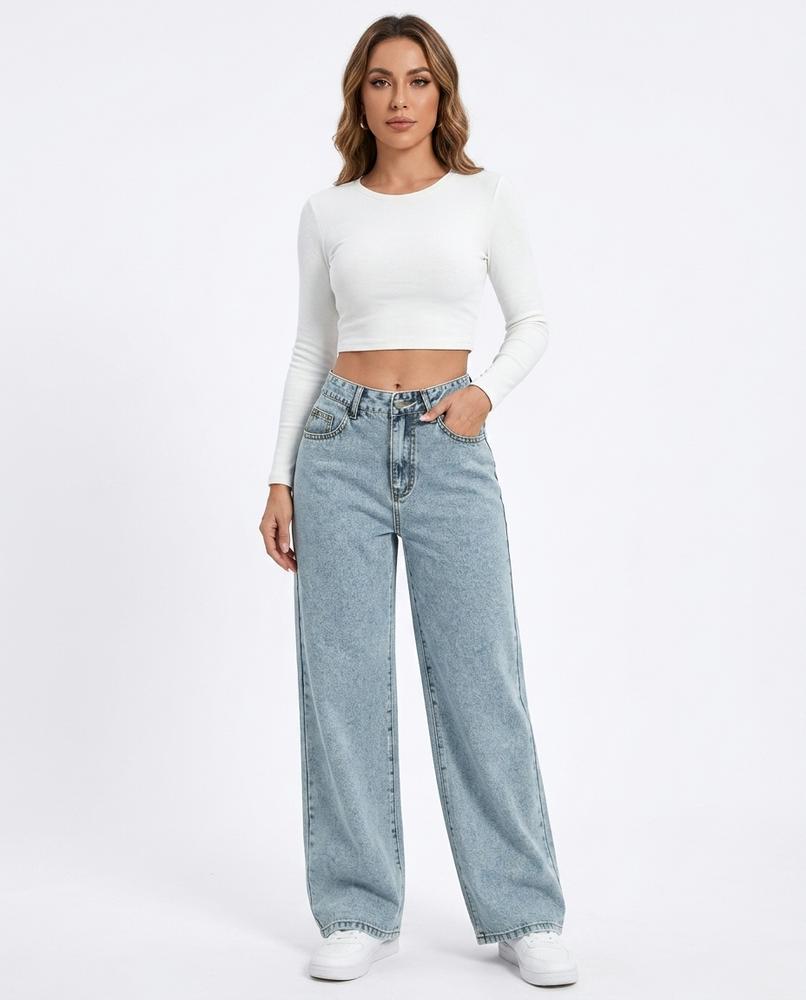 Heidi-Outlet - Eaver | Wide-Leg High-Waist Pants Women