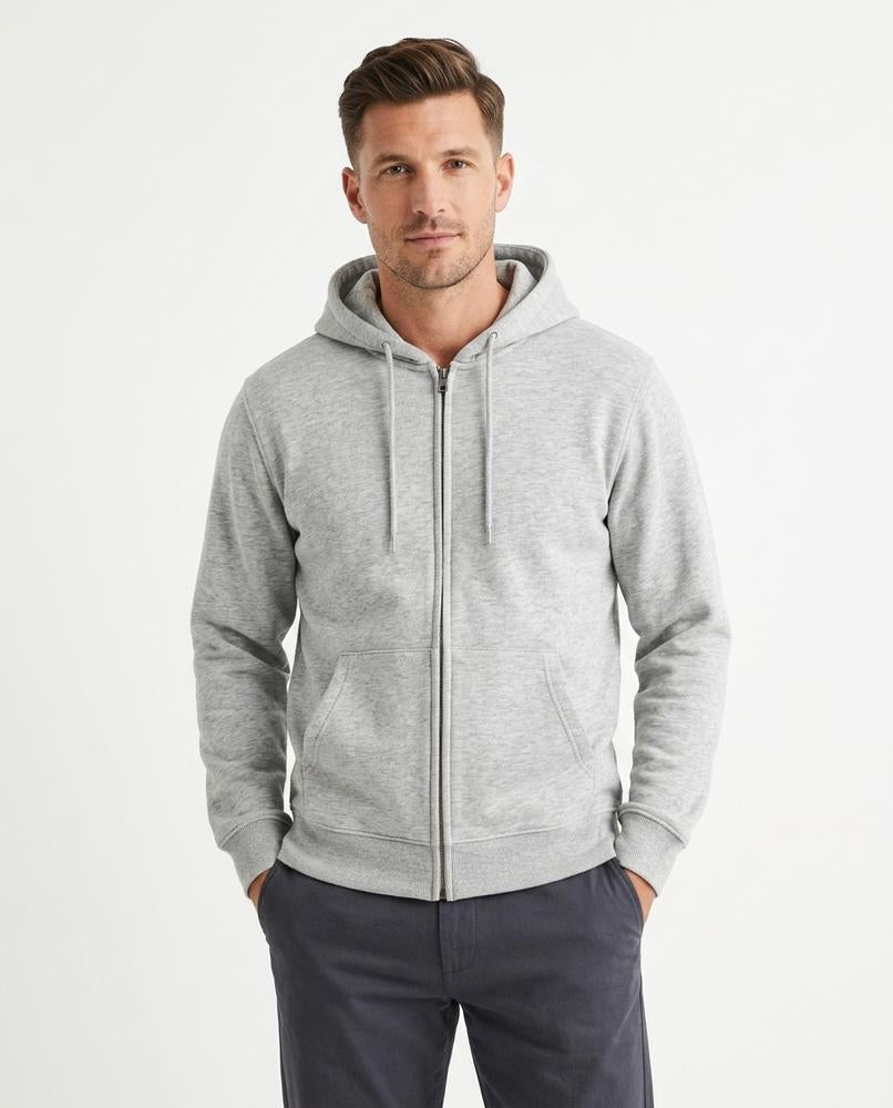 Heidi-Outlet - Rabod | Zip-Up Heathered Hoodie Men