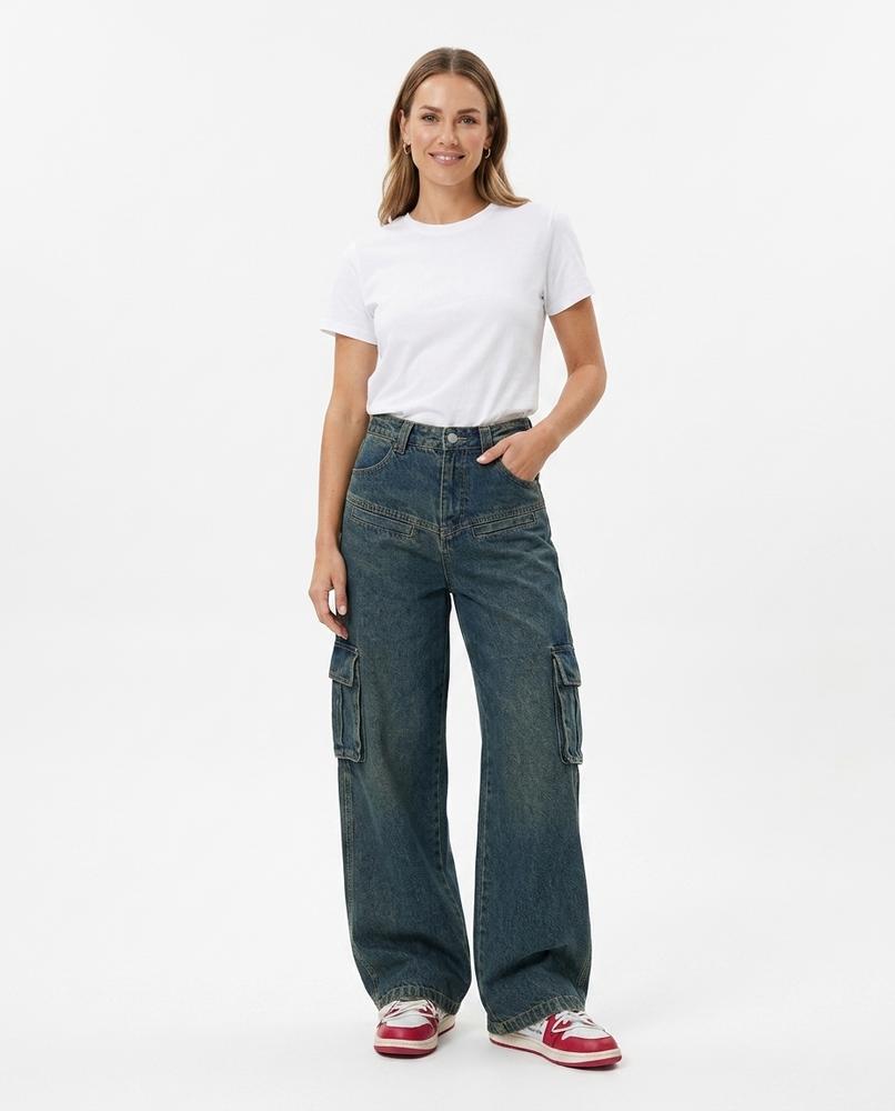 Heidi-Outlet - Tikot | Wide-Leg Washed Pants Women