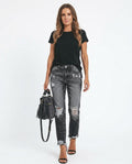 Heidi-Outlet - Romir | Distressed Straight-Fit Pants Women